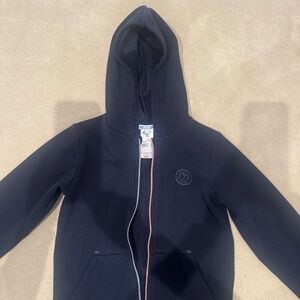 Jacadi Paris boys cardigan with hood size 10 color navy blue